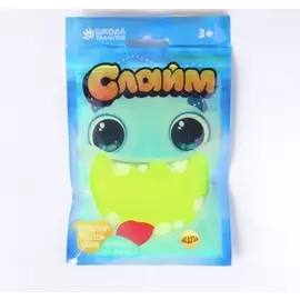 Слайм Неоновый Жёлтый 100 гр в закрывающимся пакете