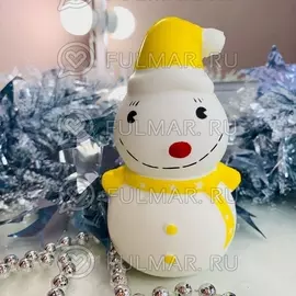 Снеговик Виктор Жёлтый сквиши игрушка антистресс