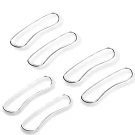 Стельки вставка на пятку для обуви силиконовые Прозрачные Набор 3 пары