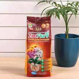 Субстрат минеральный цеолит, 2,5 л, фракция 3-10 мм, влагосберегающий для орхидей