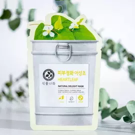Супертонкая тканевая маска для лица с экстрактом хауттюйнии Natural Delight Mask, 25 г