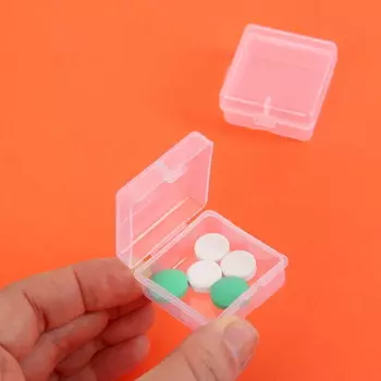 Таблетница контейнер для таблеток, 1 секция, цвет прозрачный