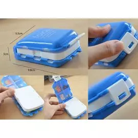 Таблетница органайзер Folca, цвет: голубой