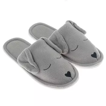 Тапочки женские цвет серый