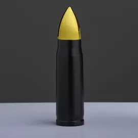 Термос "Пуля", 450 мл, чёрный, 7х7х28 см