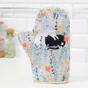 Варежка-прихватка I meow you 20*28см,саржа