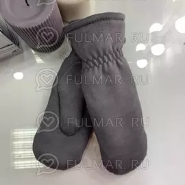 Варежки женские зимние Серые