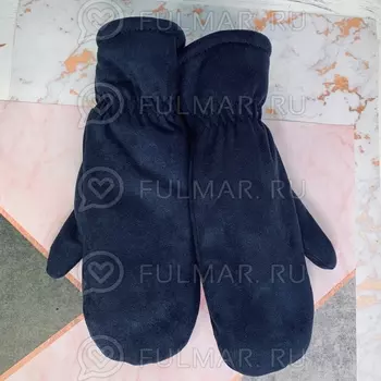 Варежки женские зимние Тёмно Синие