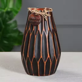 Ваза настольная Ананас, красная глина, 25 см