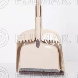 Веник для подметания с совком и регулируемой длиной щетины 4 в 1 Boomjoy