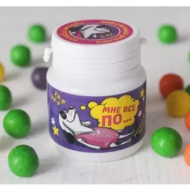 Жевательная резинка «Мне всё по…»: со вкусом тутти-фрутти, 40 г