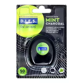 Зубная нить мята с углём, 50 м