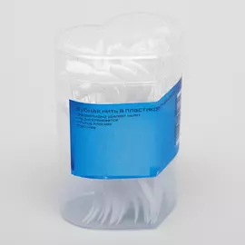 Зубная нить в пластиковом держателе, 40 штук