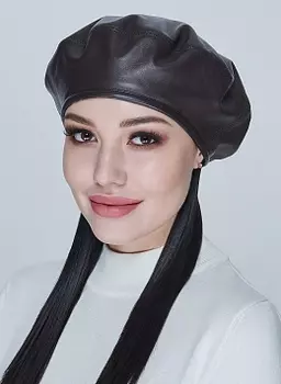 Берет из кожи 01, КАЛЯЕВ