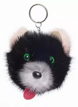 Брелок из норки 05 "Собака", КАЛЯЕВ