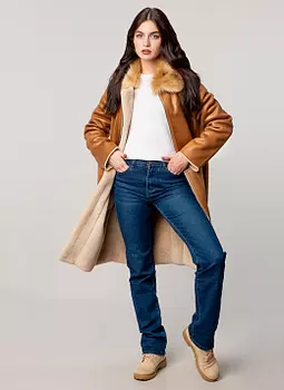 Дубленка длинная 02, КАЛЯЕВ