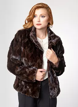 Короткая норковая шуба 03, КАЛЯЕВ