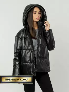 Кожаный пуховик 113, КАЛЯЕВ