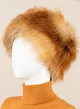 Кубанка из лисы 06 с утеплителем, КАЛЯЕВ