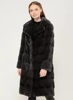 Норковая шуба Барбара длинная 01, КАЛЯЕВ