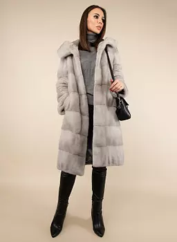 Норковая шуба Барбара длинная 02, КАЛЯЕВ