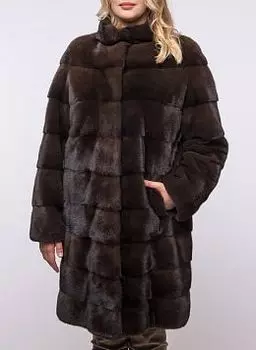 Норковая шуба Барбара длинная 02, КАЛЯЕВ