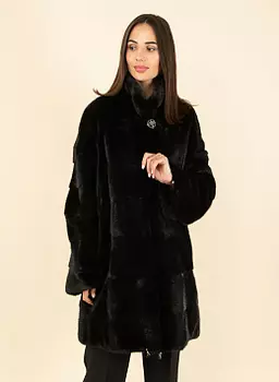 Норковая шуба Барбара длинная 03, КАЛЯЕВ