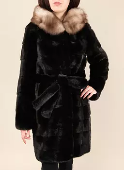 Норковая шуба Барбара длинная 14, КАЛЯЕВ