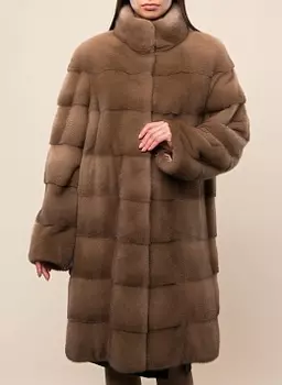 Норковая шуба Барбара длинная 18, КАЛЯЕВ