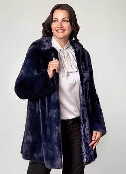 Норковая шуба Беатрикс длинная 01, КАЛЯЕВ
