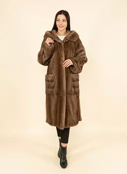 Норковая шуба длинная 11, КАЛЯЕВ