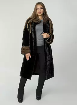 Норковая шуба длинная 17, КАЛЯЕВ