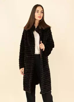 Пальто из меха норки 01, КАЛЯЕВ