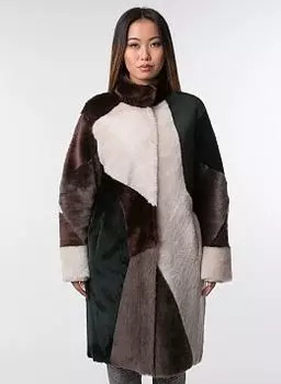 Пальто прямое из овчины 01 двустороннее, КАЛЯЕВ