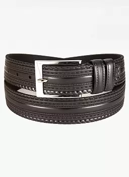 Ремень кожаный мужской 35мм 01, КАЛЯЕВ