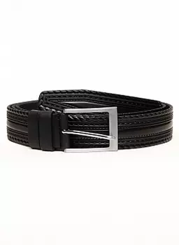 Ремень кожаный мужской 35мм 01, КАЛЯЕВ