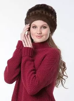 Шарик из норки 04 с утеплителем, КАЛЯЕВ