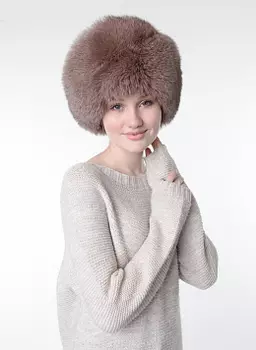 Шарик из песца 01 с утеплителем, КАЛЯЕВ