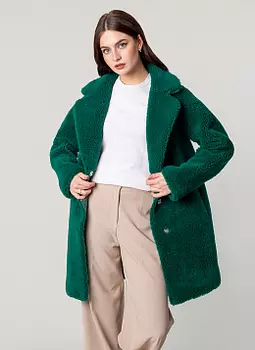 Шуба длинная из овечьей шерсти 09, КАЛЯЕВ