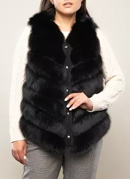 Жилет из песца Азазель 01, КАЛЯЕВ