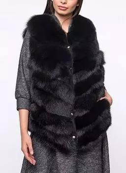 Жилет из песца Азазель 02, КАЛЯЕВ