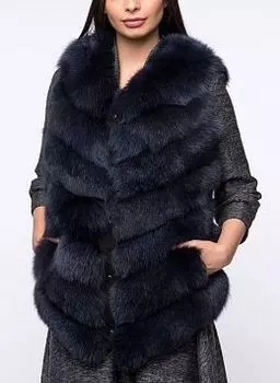 Жилет из песца Азазель 02, КАЛЯЕВ