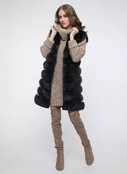 Жилет из песца Доната 01, КАЛЯЕВ