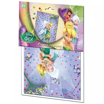 10КОРОЛЕВСТВО Рисунок из страз "Феи", стразы самоклеющ., основа, 21x30см, 3+, 01844