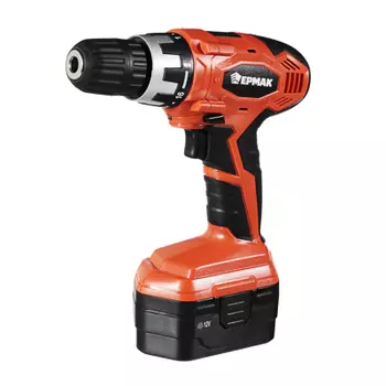 Аккумуляторная дрель-шуруповерт ЕРМАК 12 Ni-Cd, 12 В, 1,2 А*ч, 20 Н*м, в коробке