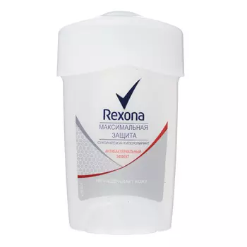 Антиперспирант-крем Rexona "Максимальная защита", антибактериальный эффект, 45 мл