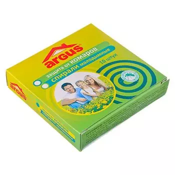 ARGUS Спирали от комаров, 10шт, малодымные, ГМ-631