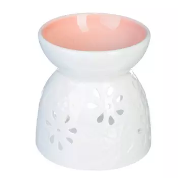 Аромалампа с ромашками, керамика, 9,5х9х9 см