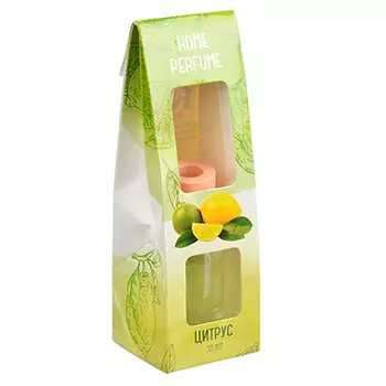 Ароматизатор диффузор с 6 палочками, аромат цитрус, 35 мл, NEW GALAXY