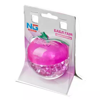 Ароматизатор в автомобиль гелевый, аромат бабл гам, "Яблоко" NEW GALAXY